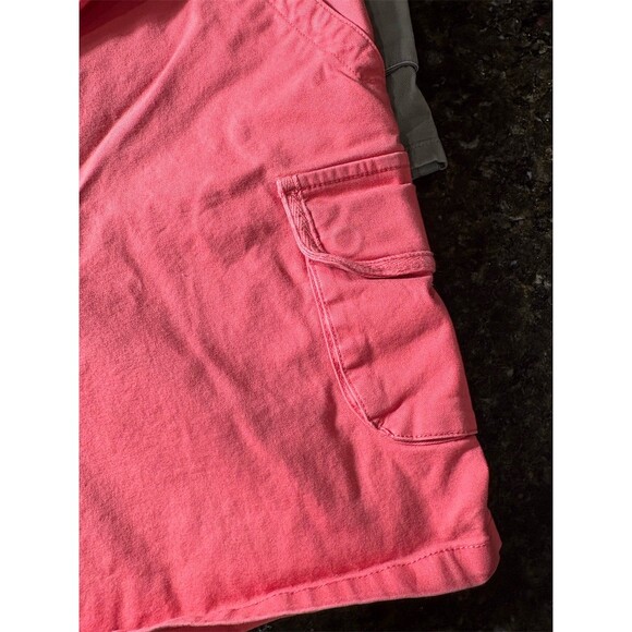 Talbots Petites Cargo Shorts Lot of 3 Womens Size 14P Coral Green Gray - Picture 3 of 11
